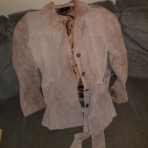 Outbrook suede leather jacket